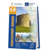 Ordnance Survey Ireland Map of County Carlow, Kilkenny and Wexford: OSI Discovery 68