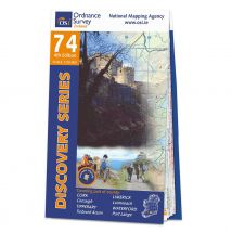 Ordnance Survey Ireland Map of County Cork, Limerick, Tipperary and Waterford: OSI Discovery 74