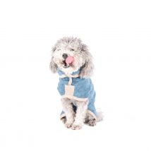 Ruff and Tumble Sandringham Blue Dog Drying Coat