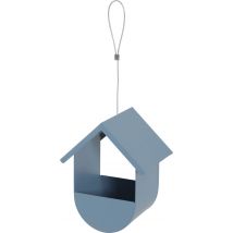 Support Pour Graines Oiseaux Du Jardin Cabane Métal 19 cm Bleu Orage - Zolux