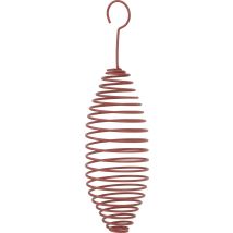 Support Pour Boules De Graisse Oiseaux Du Jardin Spirale 30 cm Rouge Terracotta - Zolux