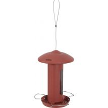 Mangeoire Pour Oiseaux Du Jardin Silo 24 cm Rouge Terracotta - Zolux