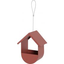 Support Pour Graines Oiseaux Du Jardin Cabane Métal 19 cm Rouge Terracotta - Zolux