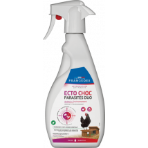 Spray Antiparasitaire Poule Volants Et Rampants Ecto Choc Parasites Duo 750ml - Francodex