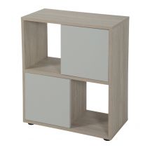 Meuble Pour Aquarium Iseo Tana 60cm Mélaminé Gris - Zolux