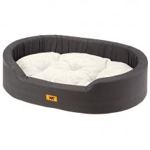 Corbeille Pour Chien Coton Et Fourrure Écologique Dandy Marron Et Beige 65cm - Ferplast