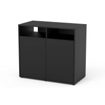 Meuble pour terrarium 88x45cm oUVert - Terratlantis - Noir