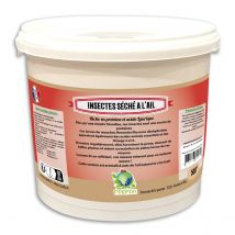Insectes Séchés À Picorer Poule Larves De Mouche Soldat À L'ail Seau 500g - Prefor - Prefor