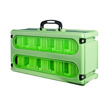 Valise De Transport Pour Oiseaux Complète Avec 10 Cages Secondino - 2GR