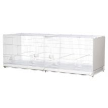 Cage D'élevage 120 cm Bormio Blanche Pour Oiseaux - 2GR