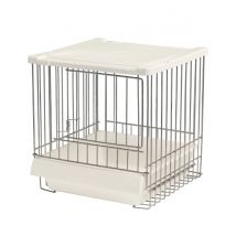 Bain Grillagé Pliable Oiseaux Avec Porte Flexy - 2GR