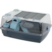 Cage Indoor2 Pour Hamster Vision 360 - Bleu - Pour Rongeur - Zolux