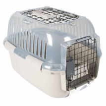 Caisse De Transport Chat Adventurer Transparent Et Gris M/l - Ebi - Laroy Group