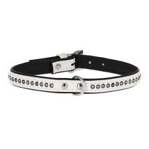 Collier Pour Chien Diamond Blanc, 14 Mm / 19 - 24 cm - Kerbl
