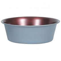 Gamelle Inox Antidérapante Pour Chien Copper Cuivre Et Gris 1,9 L - Zolux