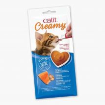 Friandise À Lécher Chat Creamy 10g Saumon Et Crevette - - Hagen
