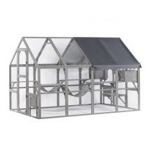 Grand Catio Équipé Chat 280x188x188cm - Animal Valley