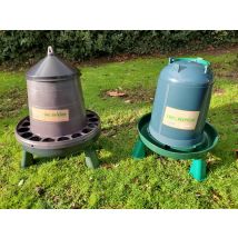 Kit AbreUVoir 5L Mangeoire 4kg Poule À Pieds Plastique Recyclé Gamme Eco - Animal Valley