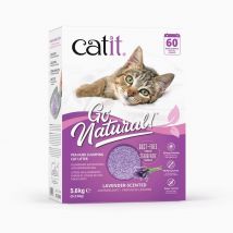 Litière Agglomérante Chat Longue Durée Go Natural Cosses De Pois Parfum Lavande - - Hagen