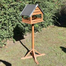 Mangeoire Oiseaux Sur Pied Grange À Construire Bois Epicéa Fsc - Animal Valley