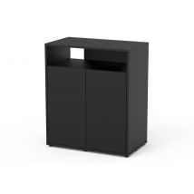 Meuble pour terrarium 68x38cm oUVert - Terratlantis - Noir