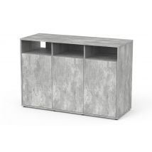 Meuble pour terrarium 118x45cm oUVert - Terratlantis - Gris