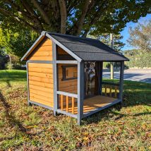 Niche Pour Chien Chalet Saint-bernard V2 Toit Shingle Taille XL - Animal Valley