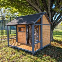 Niche Pour Chien Chalet Saint-bernard V2 Toit Shingle Taille XXL - Animal Valley