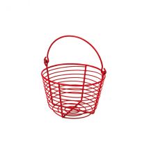 Panier Œufs Métal Rouge 20 cm - Gaun - Pour Poule - Gaun
