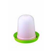 Abreuvoir Poule En Plastique Gamme Super Eco 3L Vert et Blanc - Gaun - pour Poulailler