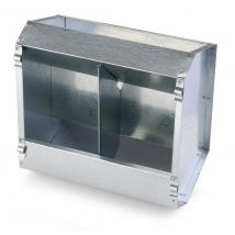 Mangeoire Galvanisé 2.5kg Large Sans Couvercle - Pour Poule - River Systems