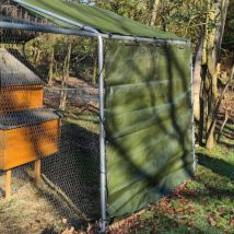 Bâche Deluxe Universelle 2 x 1,70 M Pour Côté De Parc Poulailler Verte - Animal Valley