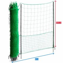 Filet Poule Grande Hauteur Double Pointe 50m x 1,26m - Zen Farm - Zen Farm - pour Poulailler