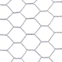 Grillage Poulailler Acier Galvanisé Triple Torsion 25m x 1m Galvanex - Nortene - Nortene