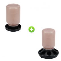 Kit Abreuvoir 1l et Mangeoire 1kg Poussin 1er Âge En Plastique Recyclé - Gaun - pour Poulailler