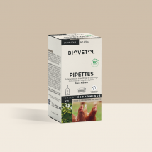 Pipettes Antiparasitaires Insectifuges et Acarifuges Bio Pour Animaux De Basse-cour Par 12 - Biovetol - Biovetol - pour Poulailler