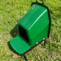 Nid Pondoir Poule En Plastique Avec Cuvette et Pieds 1 Face - Gaun - pour Poulailler