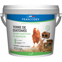 Terre De Diatomée Poudre Insectifuge Pour Poulaillers et Basse-cour 2kg - Francodex - Entretien Poulailler