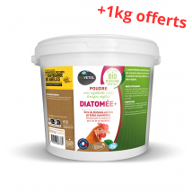 Terre De Diatomée Pour Poule Enrichie En Huiles Essentielles Diatomée+ 3kg + 1kg Offert - Biovetol - Biovetol - pour Poulailler