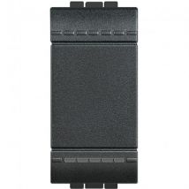 Mecanismo Interruptor Singular 1 Módulo 16A Borne Auto BTicino Living Light L4001A Antracita