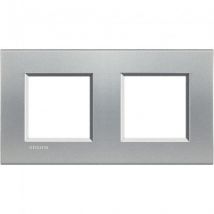 Placa Quadrada 2x2 Módulos BTicino Living Light LNA4802M2BI Tech