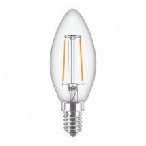 Lâmpada Filamento LED E14 2W 250 lm B35 PHILIPS CandleND Branco Quente 2700K