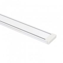 Carril Magnético Monofásico 25mm Super Slim Superfície 48V 2m Branco / Branco