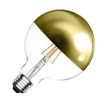 Bombilla Filamento LED E27 8W 800 lm G125 Gold Reflect