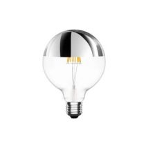 Bombilla Filamento LED E27 6W 600 lm G95 Chrome Reflect
