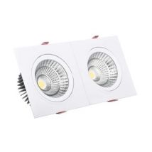 Foco Downlight LED 30W Retangular Duplo New Madison Corte 260x120 mm