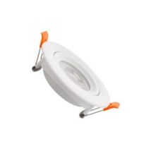 Foco Downlight LED 7W Solid COB Direccionable Circular Blanco Corte Ø 75 mm Instalación: