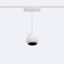 Foco Carril Colgante Cóncavo LED Magnético 25mm Super Slim 12W 48V CRI90 Blanco Ø100 mm 2700K
