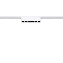 Foco Carril Linear LED Magnético Monofásico 25mm Super Slim 6W 48V CRI90 Branco UGR16 120mm 2700K