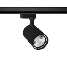 Foco Carril LED Monofásico 40W Bron Negro 3000K